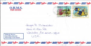 Cook Islands, Officials, Worldwide First Day Cover, Marine Life