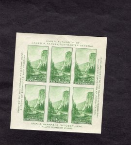 751 Yosemite, MNH sheet/6