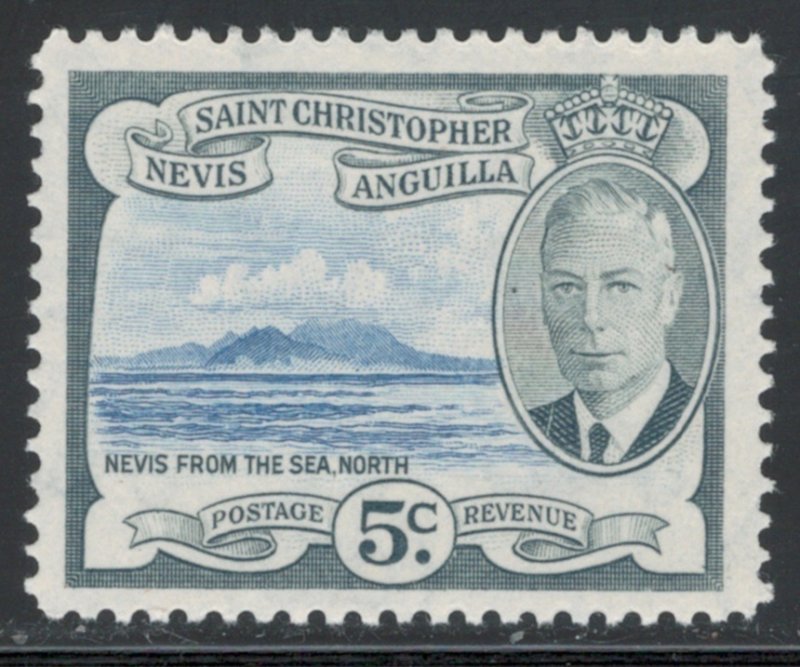 St. Kitts-Nevis 1952 King George VI & View of Nevis 5c Scott # 111 MNH