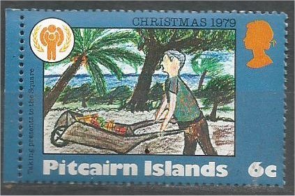 PITCAIRN ISLANDS, 1979, MNH 6c, Christmas and IYC Scott 188