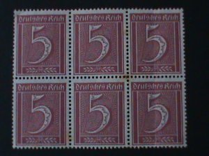 GERMANY-1921-SC#137- NUMERAL OF VALUE STAMPS -MNH BLOCK-VF-103 YEARS OLD