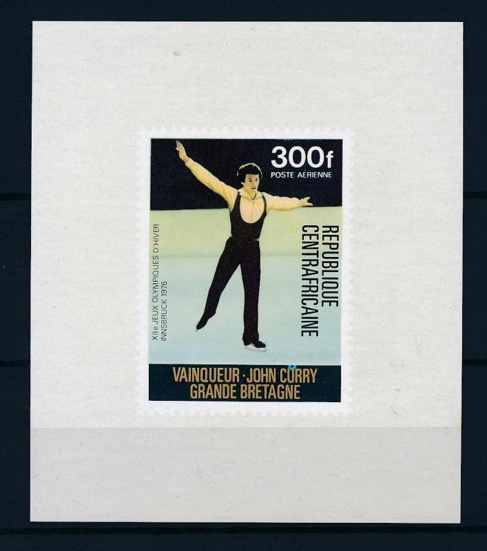 [56057] Central African Republic 1976 Olympic games Figure skating MNH Sheet