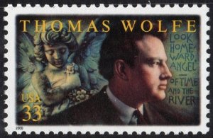 SC#3444 33¢ Thomas Wolfe Single (2000) MNH