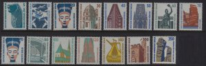 GERMANY-BERLIN 1987 SC. #9N543-57 5PF TO 350PF HISTORIC SITES MINT NH CAT $23.15