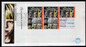 Netherlands B576a Souvenir Sheet U/A FDC