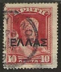 Crete Sc. 114 used, large thin.  1909.   (C511b)