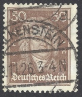 Germany Sc# 361 Used (b) 1926-1927 50pf Johann Sebastian Bach
