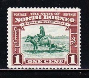 North Borneo Scott Treasures Album #193 1c Buffalo Transport New Left-