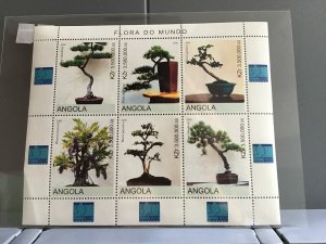 Angola Bonsai Trees    stamps  sheet R25393