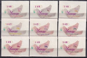 Tonga #CO78-86  MNH CV $15.20  (Z7158)