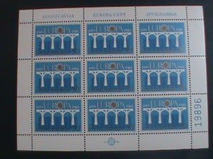 ​YUGOSLAVIA-1984 SC# 1679 EUROPA: 1959-84 EUROPA STAMPS MNH SHEET -VERY FINE