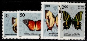 INDIA QEII SG1099-1022, 1981 Butterflies set, FINE USED.