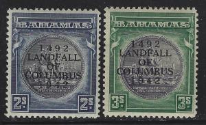 Bahamas 1942 Columbus Ovpts Sc# 116-29 mint
