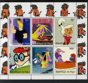 Niger 1999 Cartoons THE SMURFS Sheet (6) Perforated Mint (NH)