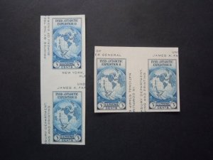 768a 3c Byrd Expedition Pairs w/Horz. & Vert. Gutters MNH NGAI VF/XF CV $15 #1a