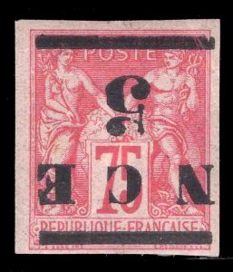 MOMEN: FRENCH COLONIES NEW CALEDONIA SC #7a 1883 INVERTED MINT OG H LOT #66087