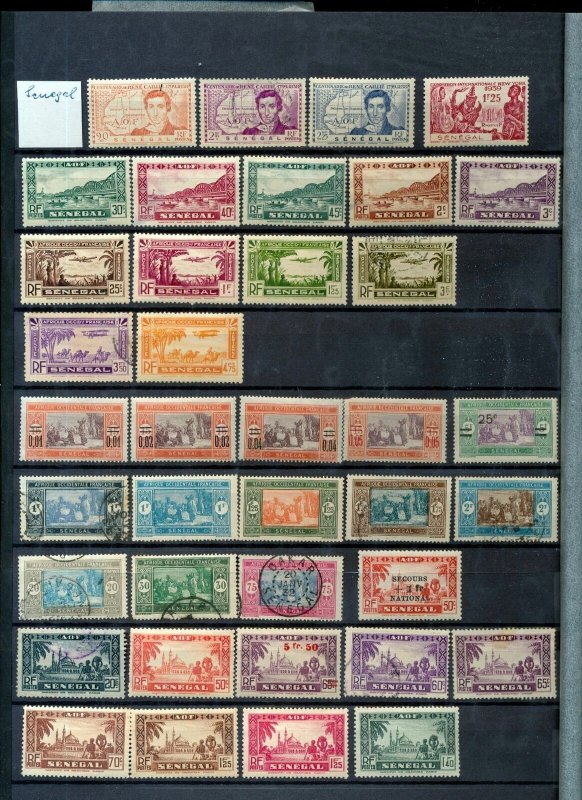 French Africa Mauritania Camerouns Natal Kenya Port.Cols OLD M&U(Apprx 350)NS552