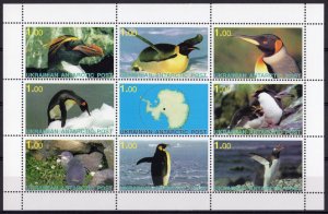 Ukrainian Antartic Post 1998 PENGUINS Sheetlet (9) MNH Local Issues Russia