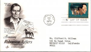 FDC 1973 SC #1485 Artcraft Cachet - Carmel, CA - Single - J1784