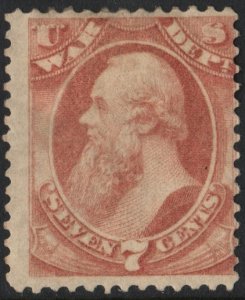 SC#O87 7¢ Stanton War Department Official (1873) MH