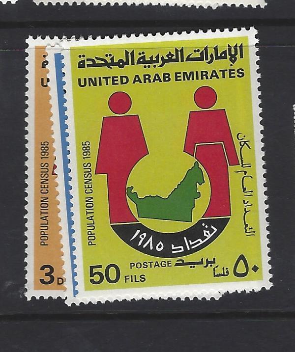 UNITED ARAB EMIRATES  (P1906BB)  CENSUS  1985  SG  186-8    MNH