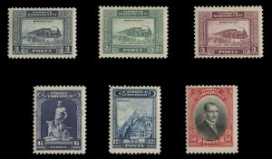 Turkey #676-681 Cat$132, 1929 2k-50k, complete set, lightly hinged