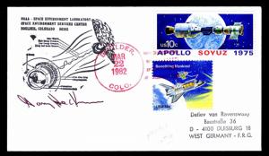 1982 LAUNCH COLUMBIA STS-3 - NOAA SPACE ENVIRONMENT LAB - SIGNED  (ESP#2611)