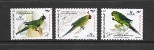 BIRDS - NEW CALEDONIA #968-70   MNH