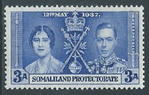 Somaliland Protectorate, Sc #83, 3a MH