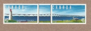 LIGHTHOUSE and BRIDGE NB & PE ISLAND = HERON BIRD Canada 1997 #1645-1646a MNH