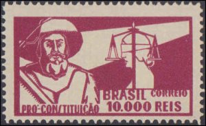 Brazil #365-374, Incomplete Set, W/O #364, 1932, Never Hinged