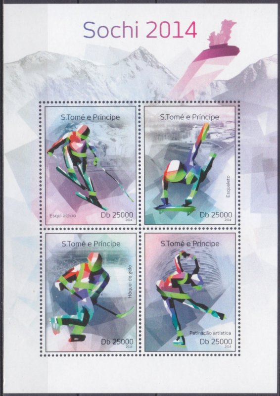 2014 Sao Tome and Principe 5649-52KL 2014 Olympic Games in Sochi 10,00 €