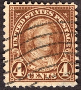 1927, US 4c, Martha Washington, Used, Sc 636