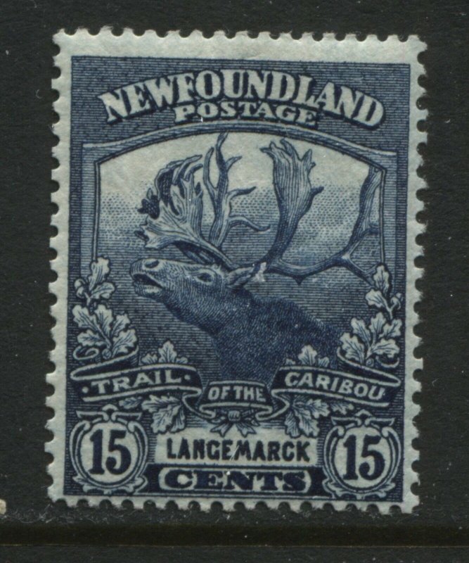 Newfoundland 1919 Trail of the Caribou 15 cents mint o.g. hinged 