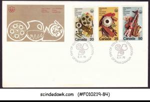 CANADA - 1976 21st OLYMPIC GAMES MONTREAL - 3V - FDC