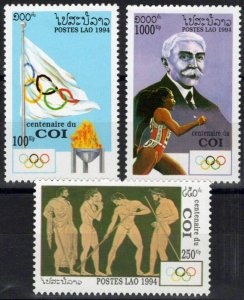 ZAYIX Laos 1161-1163 MNH Olympics Games Sports 100323S69