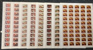 FULL SHEETS Maldives 1976 622-9 American Rev. Bicentennial - Set of 8 Sheets MNH