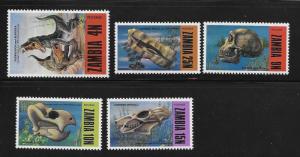 Zambia 1973 Fossils from Luangwa area MNH