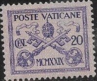 1929 Vatican City SC# 3 Used