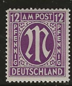 Germany #3N38B MNH Single A.M.G Issue.