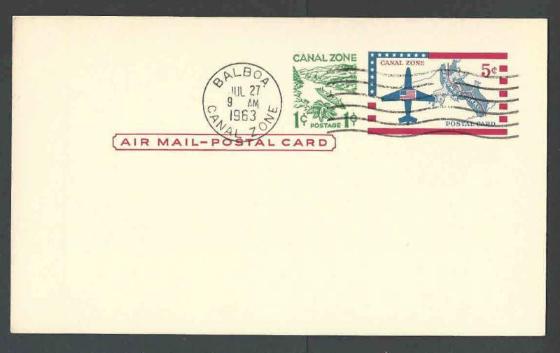 1963 Canal Zone UXC2 FDC 