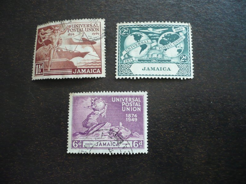 Stamps - Jamaica - Scott# 142-143,145 - Used Part Set of 3 Stamps