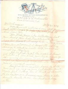 USA Used PAPUA NEW GUINEA WW2 1944 Cover *APO.719* Engineers Letter-Head KA661