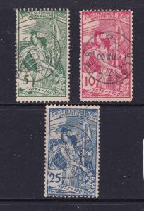 Switzerland the 1910 set of 3 used