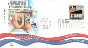 #3191l Titanic Fleetwood FDC