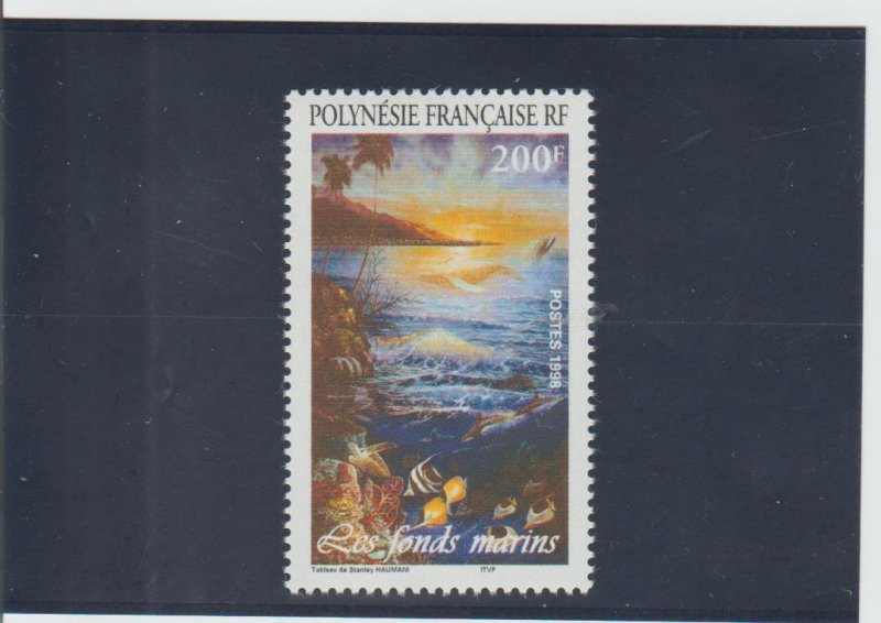 French Polynesia  Scott#  741  MNH  (1998 Painting)