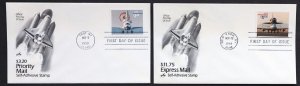 U.S. Used #3261 - 3262 $3.20 & $11.75 Shuttle Set of 2 ArtCraft First Day Covers