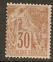 French Colonies 55 Yv 55 MNG Fine 1881 SCV $45.00