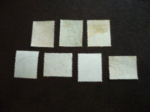 Stamps - Australia - Scott# 166-167,170-174 - Used Part Set of 7 Stamps