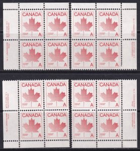 Canada 1981 Sc 907ii plate block set MNH** plate 3